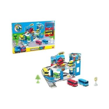 Imagem de Conjunto De Brinquedos De Carro De Fricção Tayo, O Pequeno Ônibus, Com