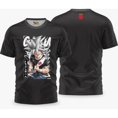 Imagem de Camiseta Personalizada Goku Torcedor Times - FORTE IMPRESSÃO, G, Preto
