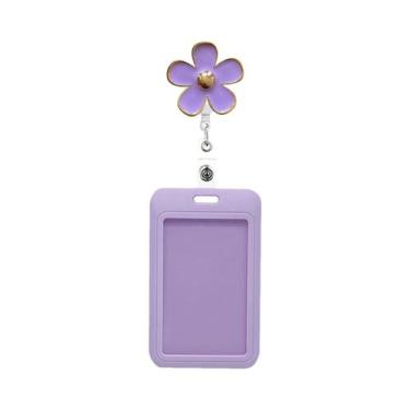 Imagem de Clipe Retrátil Colorido Para Crachá Com Suporte Para Cartão De Identif