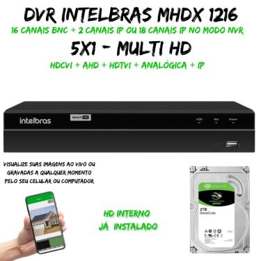 Imagem de Gravador Dvr Multi HD Mhdx 1216 C/HD 2TB