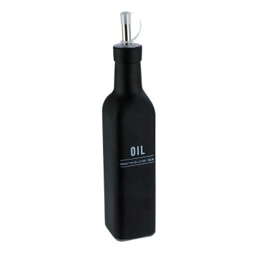 Imagem de Galheteiro de Vidro  300ml Manhattan OIL Preto - Tudo em Caixa