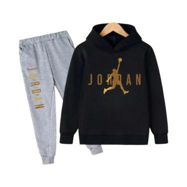 Imagem de Conjunto De Moletom Com Capuz E Calças Para Crianças, Padrão Slam Dunk