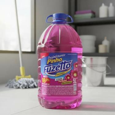 Imagem de Desinfetante Perfumado Pinho 5 Litros Fuzetto Banheiro Piso Casa CAMPE