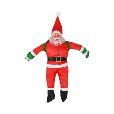 Imagem de Luzes LED Para Escadas Externas Com Papai Noel Escalando, Luzes Decora