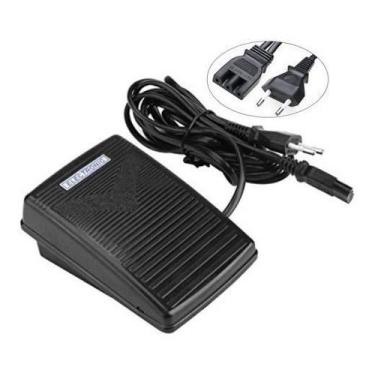 Imagem de Pedal Acelerador Eletrônico Máquina Costura Galoneira Bracob, Preto, 1