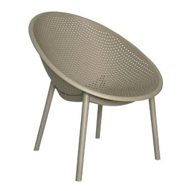 Imagem de Poltrona Drops em Polipropileno na Cor Fendi - rivatti