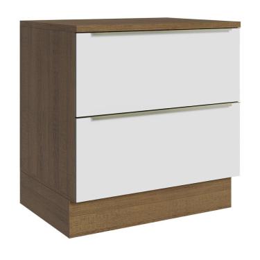 Imagem de Balcão 80Cm 2GVT Rustic/Branco Veludo Lux Madesa Rustic