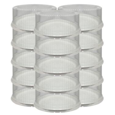 Imagem de Embalagem Plástica Redonda para Bolo Festa Aniversário BP60 Com 25 Uni