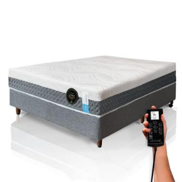 Imagem de Colchão de látex articulado cinza 25cm - Latex Foam, BOX E KIT ZEN, Ki