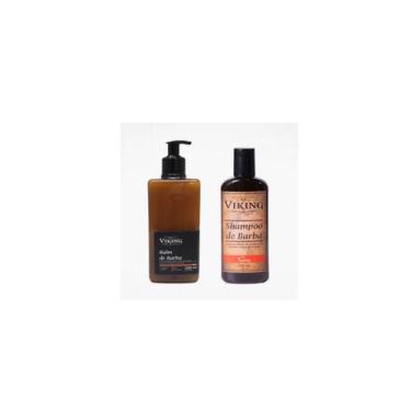 Imagem de Kit Balm 500Ml, Shampoo Para Barba 200Ml - Viking Terra - Viking.brand