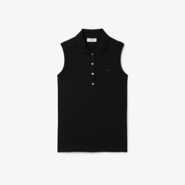 Imagem de Polo Slim Fit L.12.D sem Mangas em Stretch Lacoste Feminina-Feminino