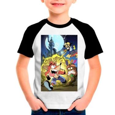 Imagem de Camiseta CRASH BANDICOOT Games Jogos Moda Infantil Roupa Criança 06 - 