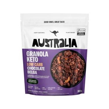 Imagem de Hart's Natural Granola Australia Keto Low Carb Belgian Chocolate | Granola Sem Açucar, Sem Lactose, Sem Glúten, Vegano | 100% Natural | Alto em Fibras | 300g