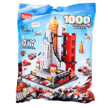 Imagem de Blocos de Montar Foguete Divertido 6 em 1 1000 pçs 8742-1 - Dorémi