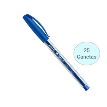 Imagem de Kit Caneta Trilux 032 Faber-Castell Azul 25 Unidades