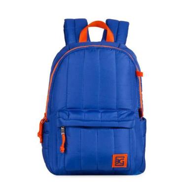 Imagem de Mochila Média Puff Oficial BBB 26 Bagaggio Azul, M, Azul