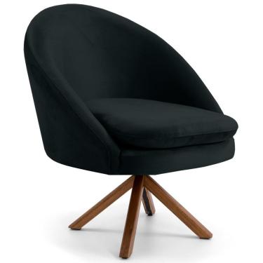 Imagem de Poltrona Rafa B300 Veludo Preto Domi