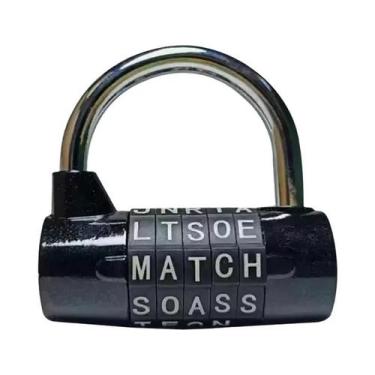 Imagem de Cadeado De Segurança Com Senha De 5 Dígitos Em Formato U Para Armário 
