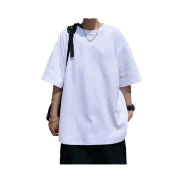 Imagem de Camisetas Masculinas Oversized De Poliéster, Básicas, Casuais, De Mang