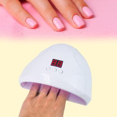 Imagem de Cabine Led Uv Usb C- Lixa Eletrica Portatil Kit Manicure 2 Em 1