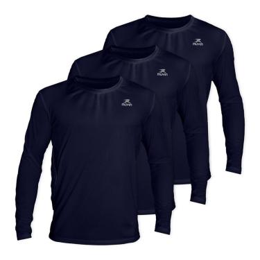Imagem de Camisa Manga Longa Dry Basic LS FPS50 - Masculino - Kit com 3-Masculino