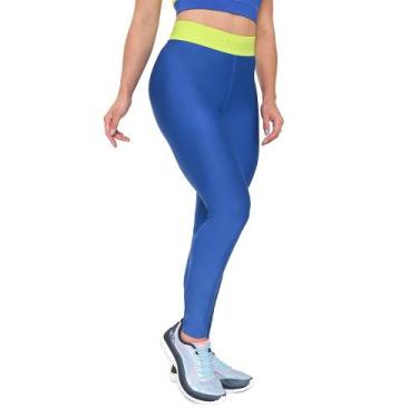 Imagem de Legging Eleva Olympikus Feminina, Azul, GG