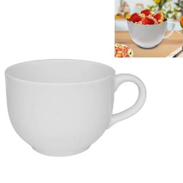 Imagem de 12 Potes Caneca de Sopa Jumbo Branca Melamina 735ml Cumbuca - Best