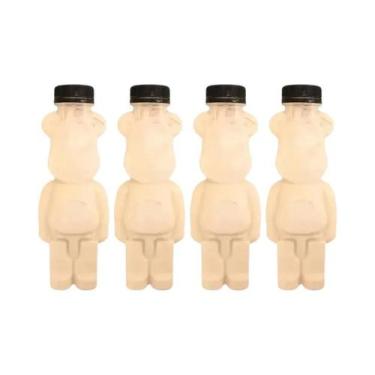 Imagem de Garrafa De Água Transparente Portátil De 500ml Com Desenho De Urso Fof