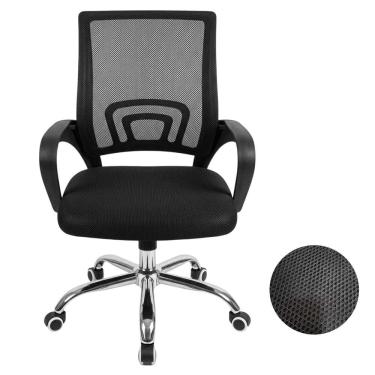 Imagem de Cadeira Escritorio Ergonomica Giratoria Altura Ajustavel Confortavel Resistente Home Office Quarto Apoio Braço