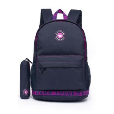 Imagem de Mochila Escolar Feminina Reforçada Casual Espaçosa-Feminino
