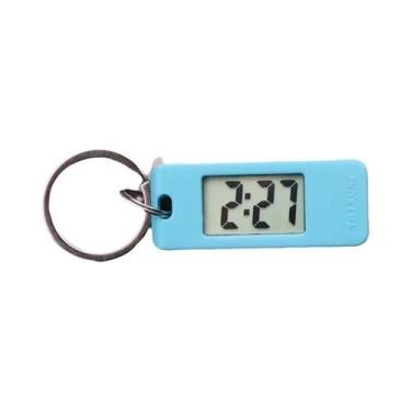 Imagem de Mini Relógio Eletrônico Digital Com Display LED Para Chaveiro, Leitura