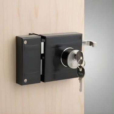 Imagem de Fechadura Stam 701/100 Externa Preto Fosco