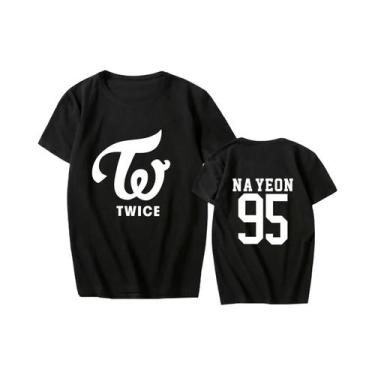 Imagem de Camiseta Feminina De Manga Curta TWICE Concert T-shirt Lin Nilian MOMO