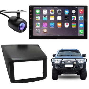 Imagem de Central Multimídia Automotiva 2 Din Mp5 Mitsubishi Dakar 7 Touch Screen TFT Digital USB...
