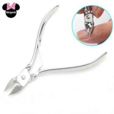Imagem de Alicate de Cutícula Profissional Inox 10 e 5 cm para Manicure Esterilizável em Estufa e...