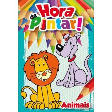 Imagem de Livro para colorir infantil hora de pintar - animais - RIDEEL