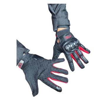 Imagem de Luva race car tribe malha touch moto vermelho, M