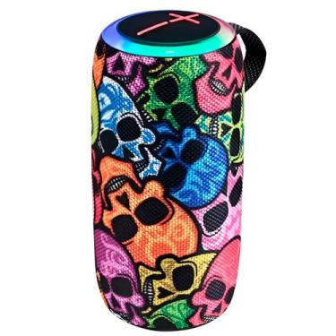 Imagem de Caixa de Som Caveira Bluetooth Led RGB À Prova D'água - Dolce Magazine