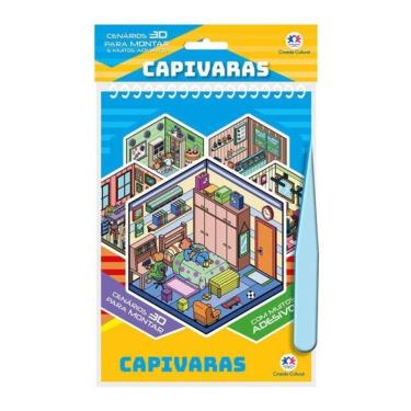 Imagem de Capivaras Com Adesivos 3D