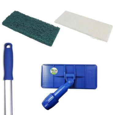 Imagem de Kit Conjunto Limpa Tudo LT Com Cabo 1.4 metros + Fibra Verde Multiuso 