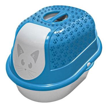 Imagem de Caixa De Areia Higiênica Para Gatos Toalete Fechado Antiodor E Porta -