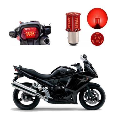 Imagem de Lâmpada Led Freio 2 Polos Sequencial Strobo Moto 650F 2009 2010 2011 2