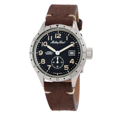 Imagem de Mathey-Tissot Homage Type XX Relógio masculino com mostrador preto TYPEXXME