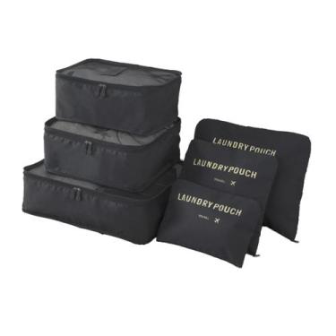 Imagem de Kit Conjunto de 6 Peças Necessair Saco de Viagem Organizador Cobertor 