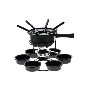 Imagem de Forma, 807960, Kit Para Fondue 16 Peças Giratório Aparelho Para Fondue, cor Preto, Aço