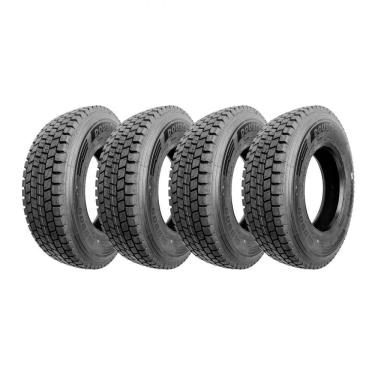 Imagem de Kit 4 Pneus Double Star Aro 22,5 295/80R22,5 DLD809 18 Lonas 152/149M