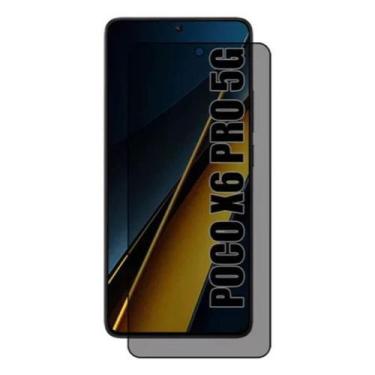 Imagem de Kit 3UN Película 3D Privacidade de Vidro para Xiaomi Poco X6 Pro 5G - 