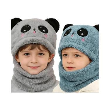Imagem de Gorro Quente E Macio De Panda Para Crianças, Boné De Outono E Inverno 