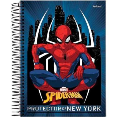 Imagem de Caderno Disney Spider Espiral 1/4 Capa Dura 80 Folhas  StarSchool