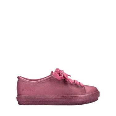 Imagem de Tênis Infantil Mini Melissa Hip Sneaker Feminino, Rosa glitter, 33